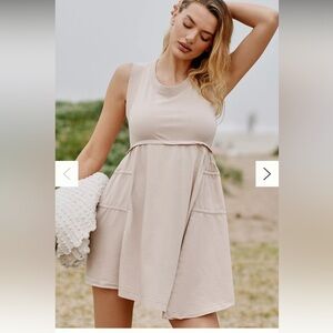 Sleeveless Pink Women's Mini Dress